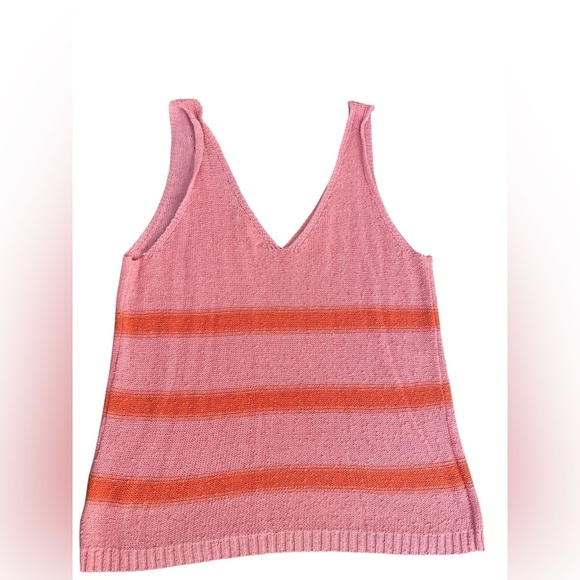 Promesa Arthur Knit Cotton Blend Striped Tank Size Medium - Picture 6 of 7